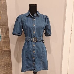 Denim Blue Mini Dress